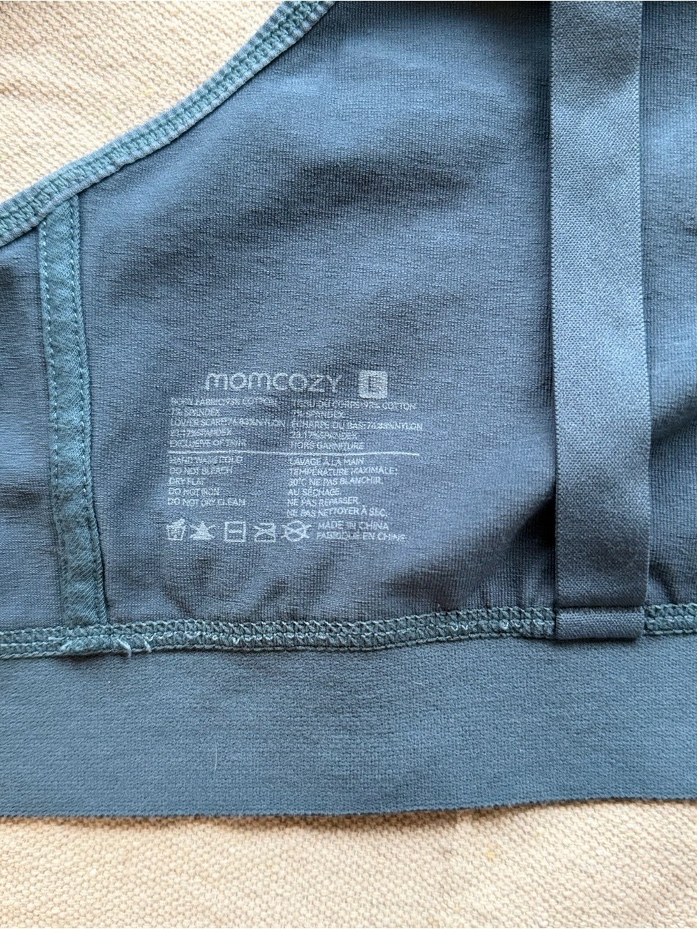 Seamless Nursing Bralette in Slate Blue - Picture 4 of 4